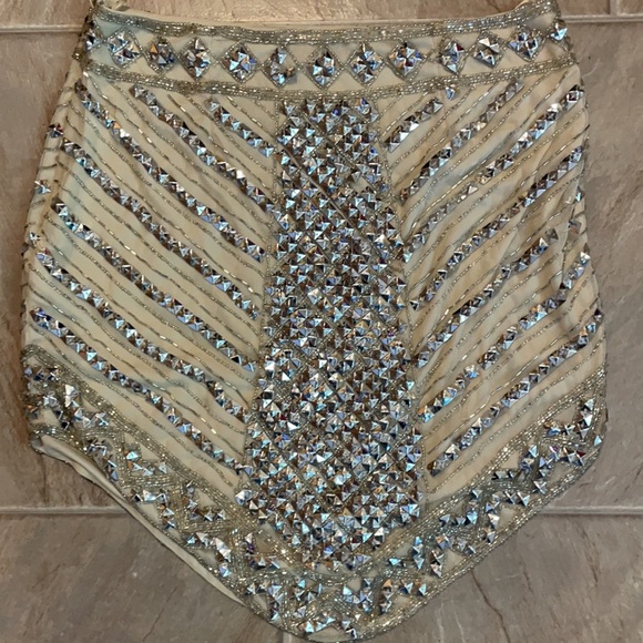 Size 12 Peace and Love beaded skirt. - Picture 2 of 3